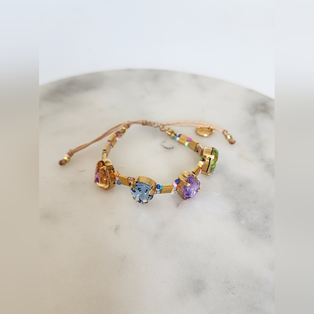 Elegant Multi-Color Bracelet Princess Crystal Style - Picture 3 of 13